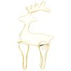 vidaXL Reindeer Christmas Decoration with Mesh 306 LEDs 60x24x89cm