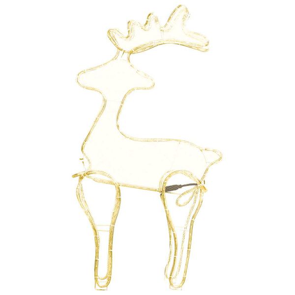vidaXL Reindeer Christmas Decoration with Mesh 306 LEDs 60x24x89cm