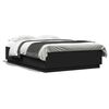 vidaXL Bed Frame with LED without Mattress Black 140x200 cm