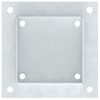 vidaXL Post Bases Square 12 pcs Silver 121x121 mm Galvanised Steel