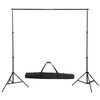 vidaXL Photo Studio Kit with Lights. Backdrop and Reflector