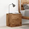vidaXL Bedside Cabinet Old Wood 40x30x40 cm Engineered Wood