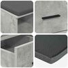vidaXL Hall Bench with Cushion Concrete Grey 60 x 38 x 46 cm