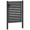 vidaXL Garden Gate Lockable Black 100x120 cm Aluminium