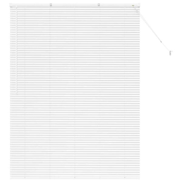 vidaXL Venetian Blinds Height Adjustable White 175 x 135 cm Aluminium