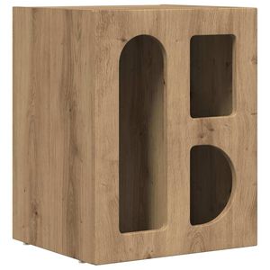 vidaXL Bedside Table Artisan Oak 40 x 35 x 50 cm Engineered Wood