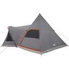 vidaXL Teepee Tent with Roof Grey and Orange 545 x 450 x 295 cm
