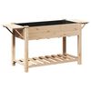 vidaXL Garden Planter Beige 155 x 59 x 76.5 cm Solid Fir Wood