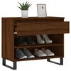 vidaXL Shoe Cabinet Brown Oak 70x36x60 cm Engineered Wood