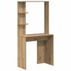 vidaXL Desk Artisan Oak Engineered Wood 78.5 x 37 x 154.5 cm