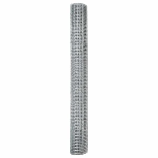 vidaXL Welded Wire Fence Silver 1.2 x 10 m