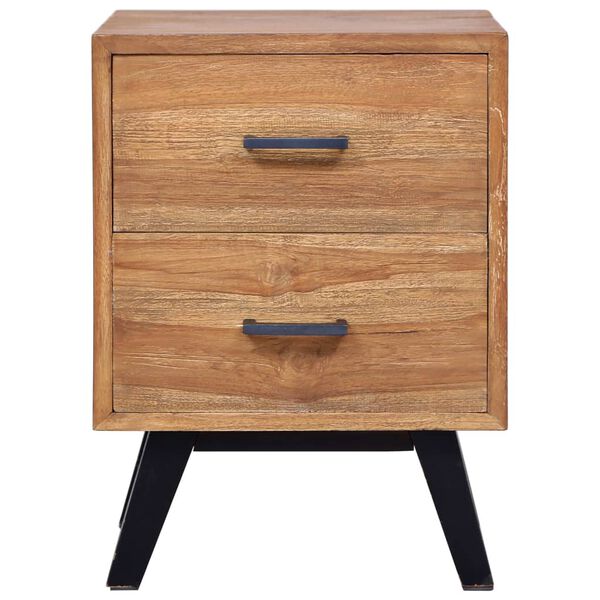 vidaXL Bedside Cabinet 40x35x55 cm Solid Teak