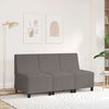 vidaXL Modular Sofa Unit Armless Light Grey 55 x 74 x 82 cm