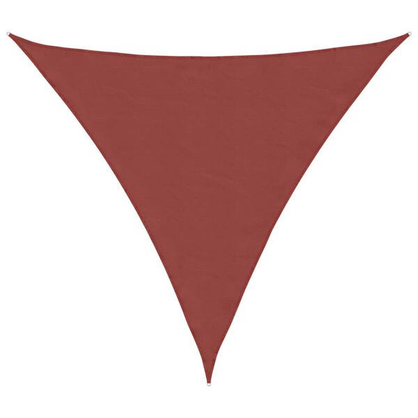 vidaXL Sunshade Sail Oxford Fabric Triangular 3x3x3 m Terracotta