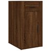 vidaXL Desk with Cabinet Brown Oak Engineered Wood