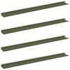 vidaXL Floating Shelf 4 pcs Olive Green 100 x 9 x 2.5 cm Steel