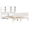 vidaXL Bookcase Bed without Mattress White 140x190cm Solid Wood Pine