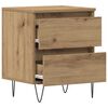 vidaXL Bedside Cabinet with Drawer 2 pcs Artisan oak 40 x 35 x 50 cm