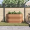vidaXL Raised Bed Brown 160 x 80 x 81 cm Steel