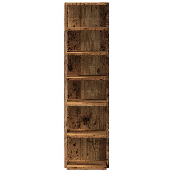 vidaXL Shoe Cabinet Old Wood 28x27x102 cm Engineered Wood