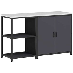 vidaXL Kitchen Storage Set 2 pcs Anthracite Cold-rolled Steel