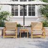 vidaXL Garden Furniture 2 pcs Beige 67 x 76 x 73 cm Solid Acacia Wood
