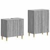 vidaXL 2 Piece Bathroom Cabinet Set DELFT Grey Sonoma Engineered Wood