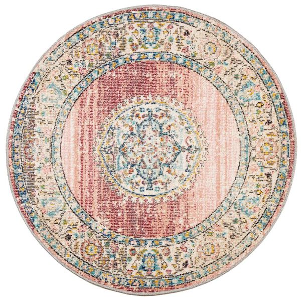 vidaXL Rug ARBIZU Indoor and Outdoor Vintage Design &Oslash; 200 cm