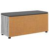 vidaXL Hall Bench with Cushion Grey Sonoma 100 x 38 x 46 cm