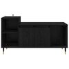 vidaXL TV Cabinet Black Oak 100 x 35 x 55 cm Engineered Wood