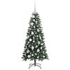 vidaXL Artificial Christmas Tree with 150 LEDs with Stand Green 120 cm