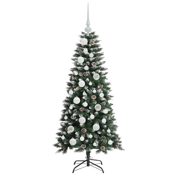 vidaXL Artificial Christmas Tree with 150 LEDs with Stand Green 120 cm