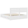 vidaXL Bed Frame with Drawer White 180 x 200 cm Engineer Wood