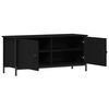 vidaXL TV Cabinet Black Oak 100 x 35 x 45 cm Engineered Wood