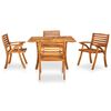 vidaXL 5 Piece Garden Dining Set 120x120 cm Solid Acacia Wood