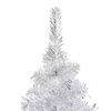 vidaXL Artificial Pre-lit Christmas Tree with Ball Set Silver 180 cm PET