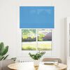 vidaXL Pleated Blind Blue 90x100 cm Fabric Width 89.4 cm Polyester