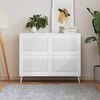 vidaXL Cabinet Doors Louvred Design 4 pcs White 39.5x59.4 cm Solid Wood Pine