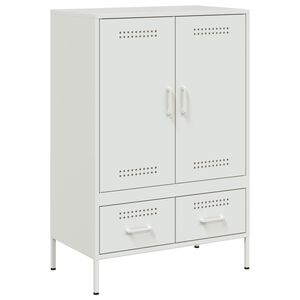 vidaXL Highboard White 68x39x101.5 cm Steel