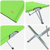 vidaXL Folding Camping Bed Folding 2 pcs Dark green 62 x 194 x 42 cm