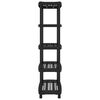 vidaXL Storage Shelf 5-Tier Black 93.5x45.5x194.5 cm PP