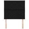 vidaXL Headboard with Headboard Black 90 cm Faux Leather