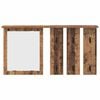 vidaXL Wall-Mounted Coat Rack Old wood 85 x 10 x 45 cm Engineered wood