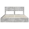 vidaXL Storage Bed Concrete Grey 180 x 200 cm Engineered Wood