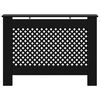 vidaXL Radiator Cover Black 112x19x81.5 cm MDF