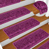 vidaXL Stair Mats 20 pcs 65x21x4 cm Violet Rectangular Edge