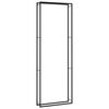 vidaXL Firewood Rack Matt Black 110x28x312 cm Steel