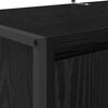 vidaXL Shoe Cabinet Black Oak 79 x 36 x 100 cm Engineered Wood