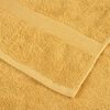vidaXL Premium Wash Towels "SOLUND" 2 pcs Gold 30x30 cm 600 gsm