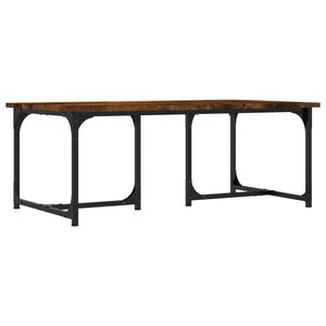 vidaXL Coffee Table Smoked Oak 90x50x35 cm Engineered Wood